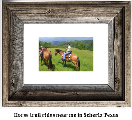 horse trail rides near me in Schertz, Texas